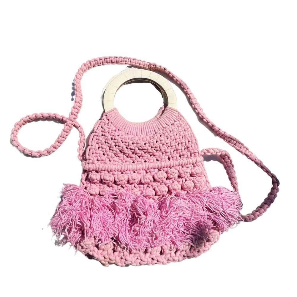 Cleobella Dusty Lavender Woven Handbag